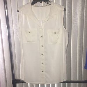 Calvin Klein no sleeve blouse